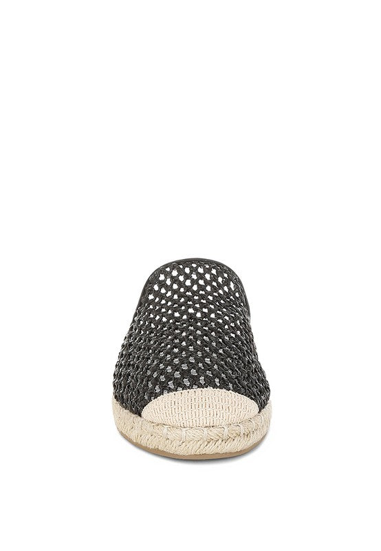 Rag Company Nongai Raffia Espadrilles Mules