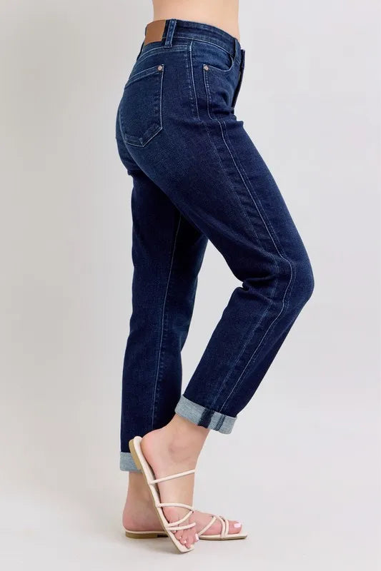Judy Blue Plus Size High Waist Boyfriend Jeans