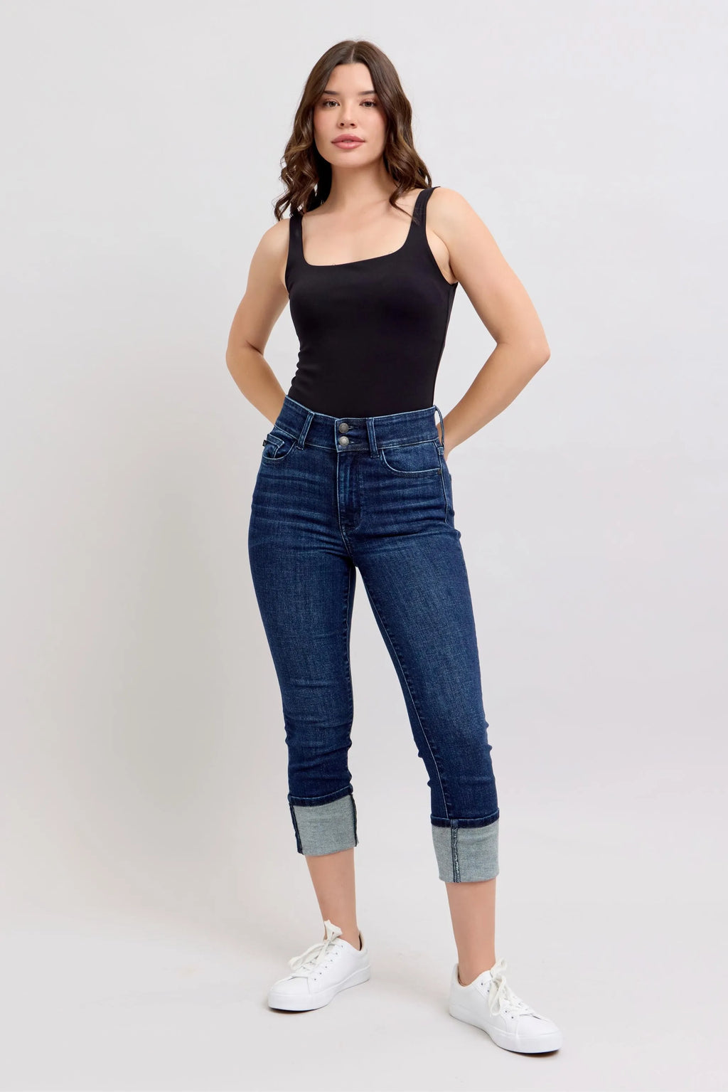 Judy Blue High Waist Double Waist Band Skinny Jeans