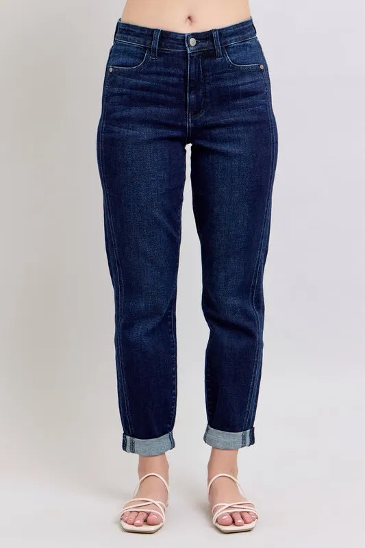 Judy Blue Plus Size High Waist Boyfriend Jeans