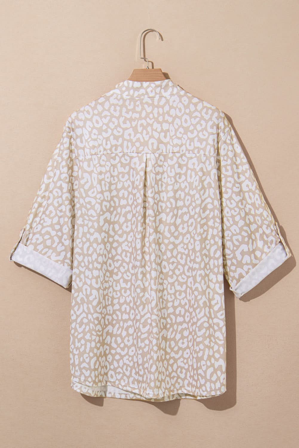 Apricot Leopard Print Plus Size Top by Love Salve