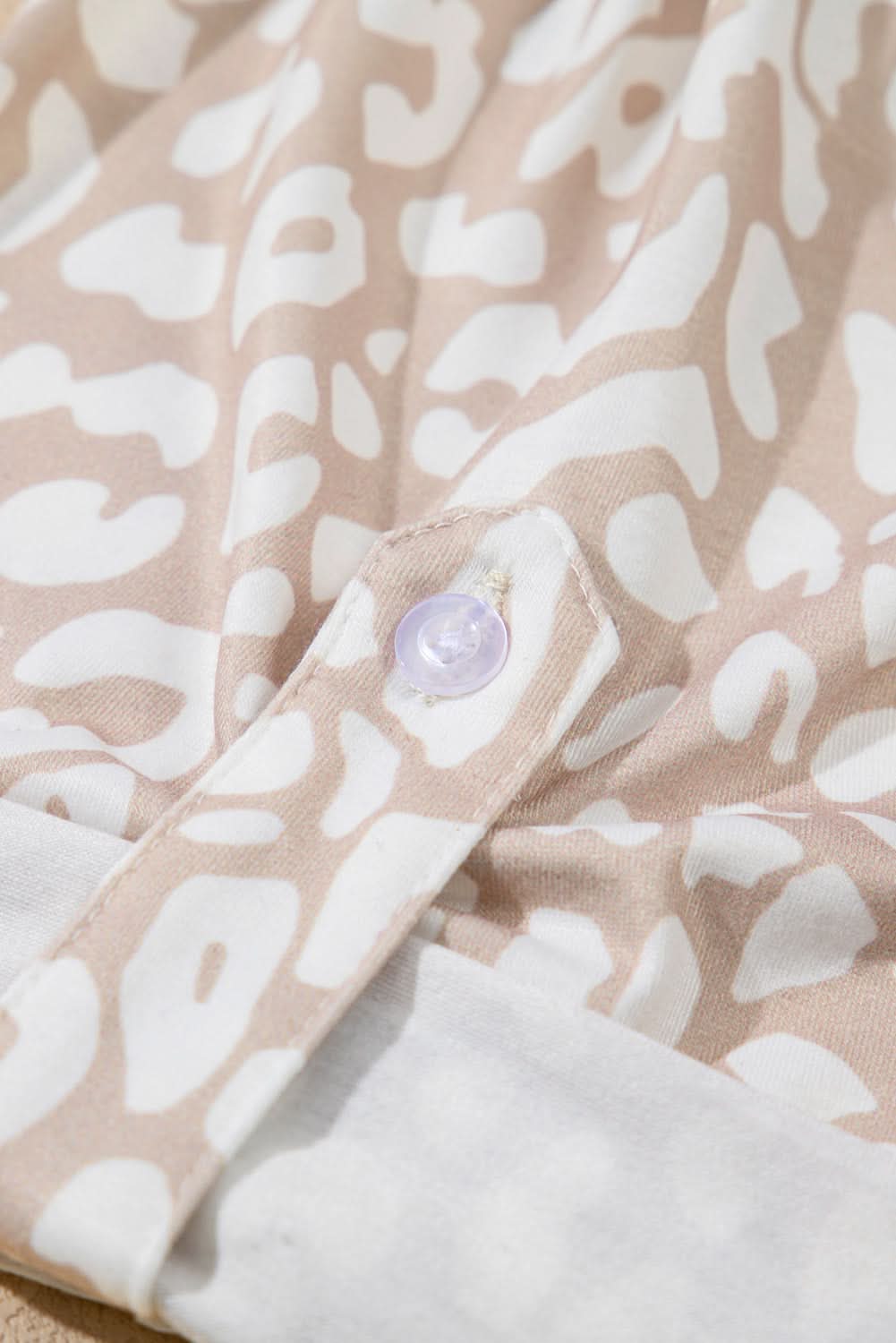 Apricot Leopard Print Plus Size Top by Love Salve