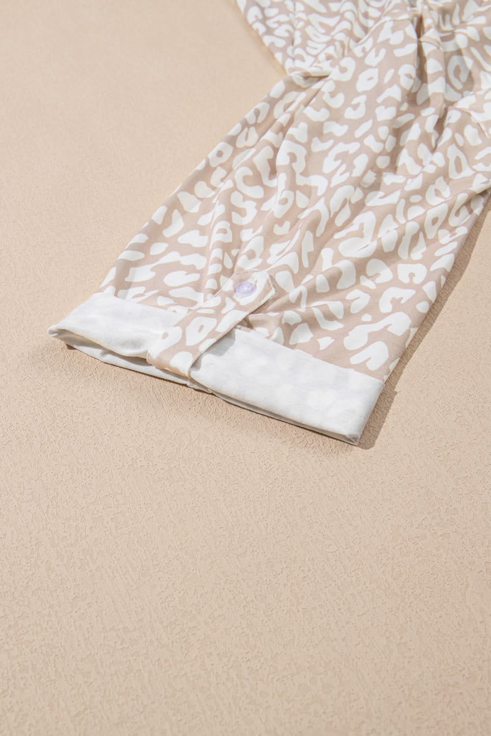 Apricot Leopard Print Plus Size Top by Love Salve