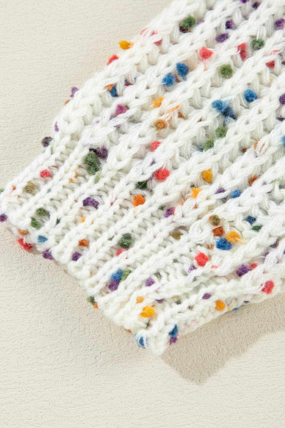 Trendsi Backless Confetti-knit Pullover - Knit Tops