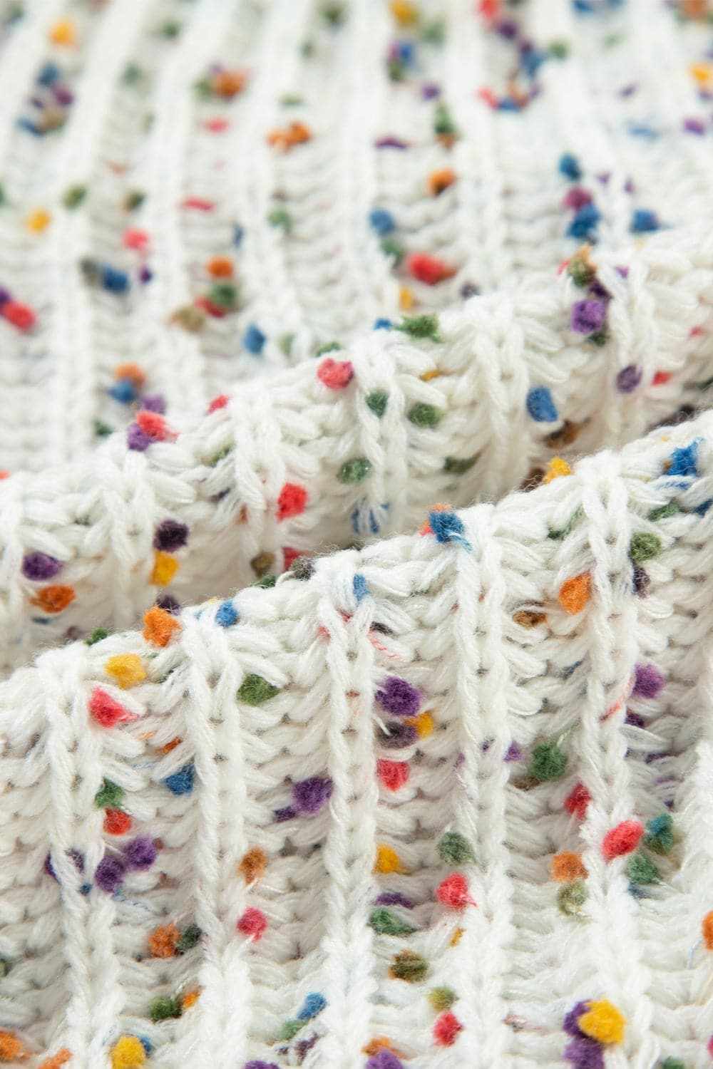 Trendsi Backless Confetti-knit Pullover - Knit Tops