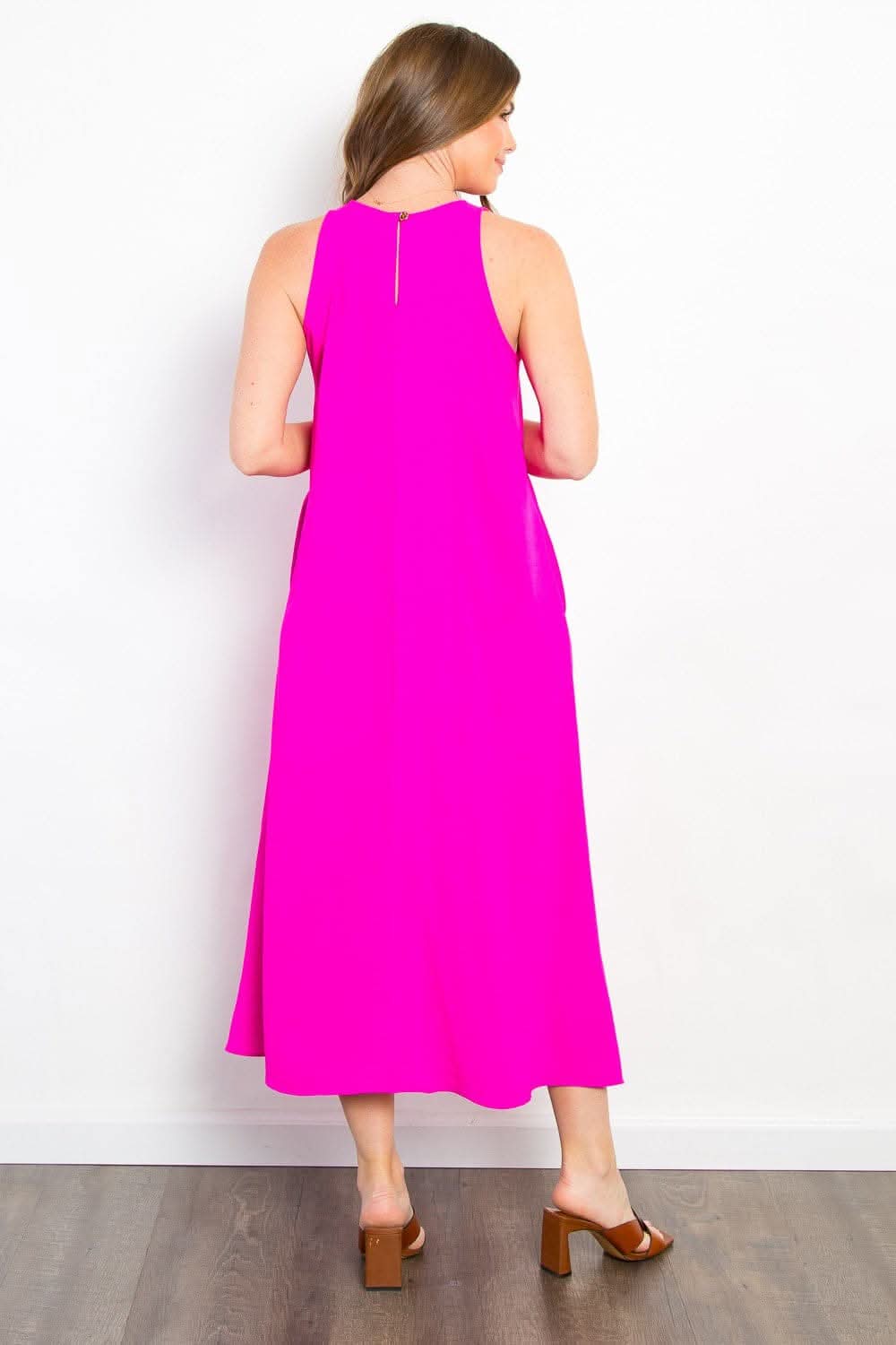 Trendsi Be Stage Midi Tank Dress with Pockets for Effortless