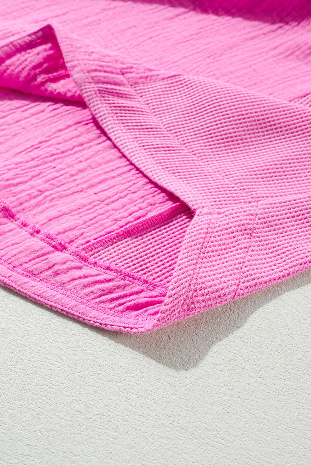 Bonbon plus size half-button top