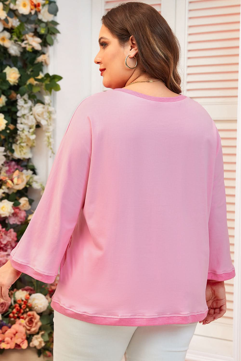 Bonbon plus size high-low tee