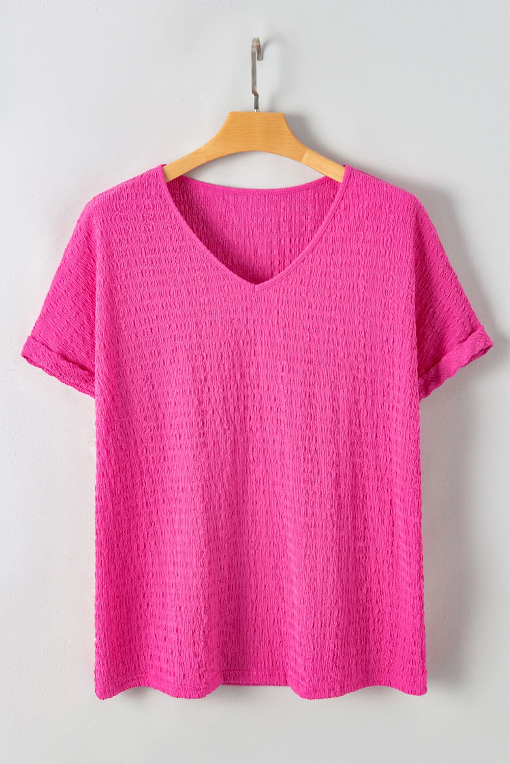 Bright pink plus size tee