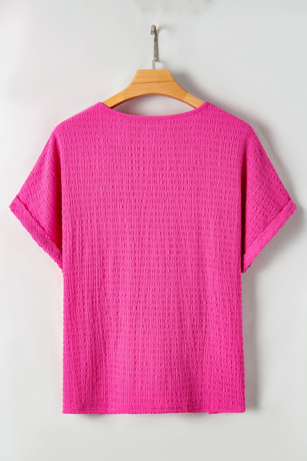 Bright pink plus size tee