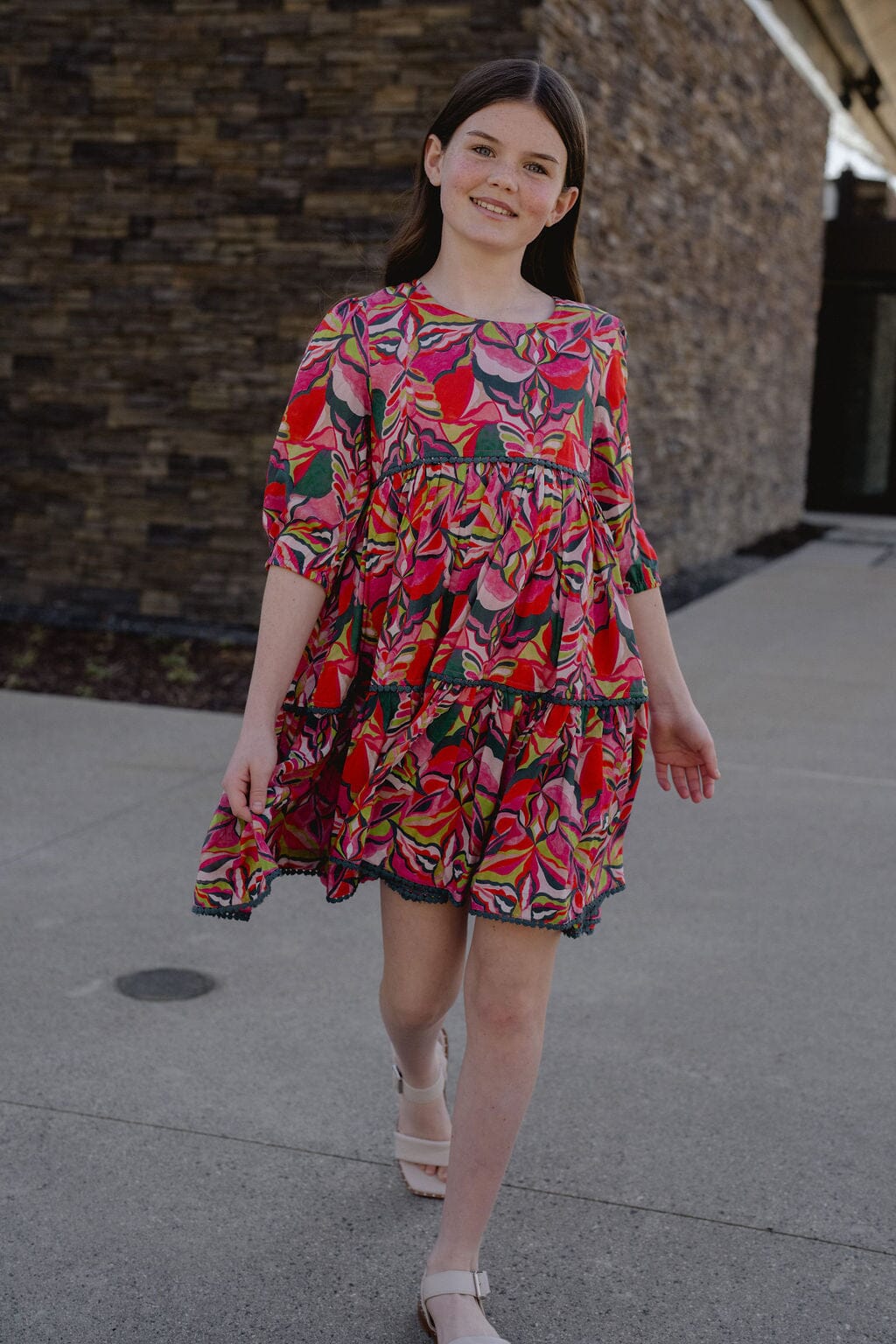 Girls Quinn Tiered Dress