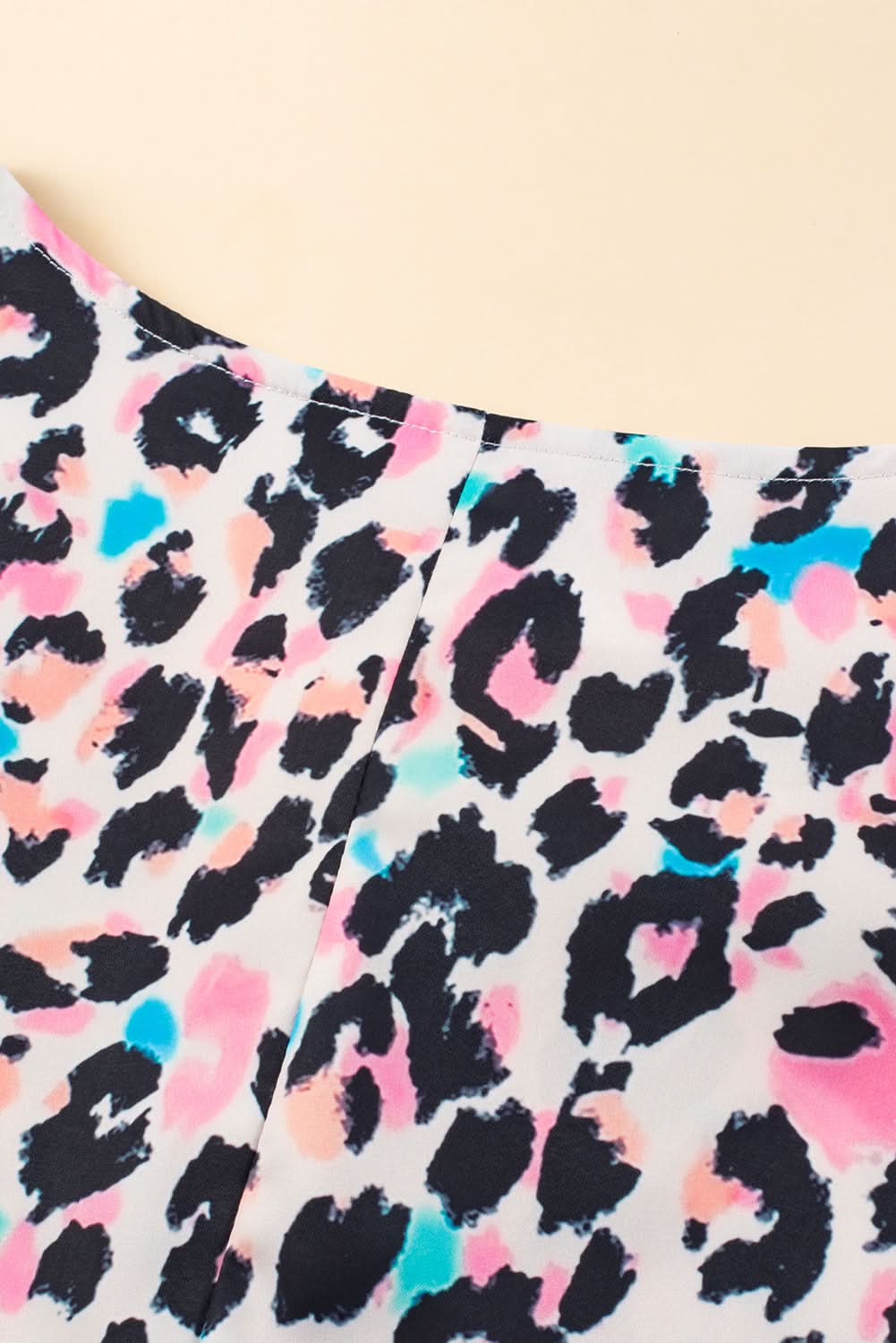 Brown leopard batwing top for plus sizes