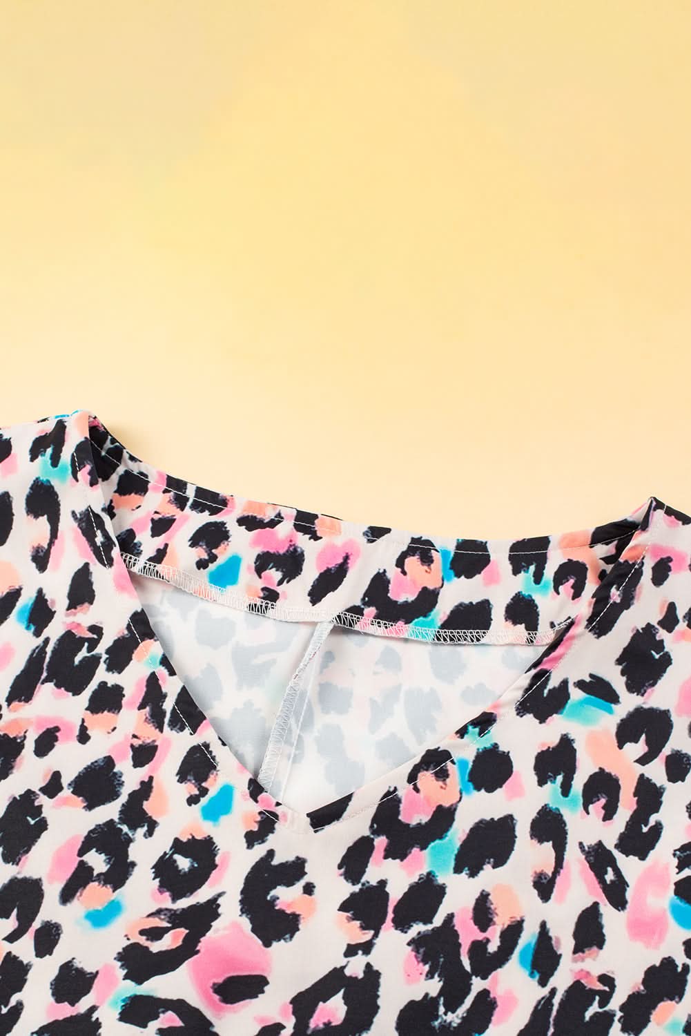 Brown leopard batwing top for plus sizes