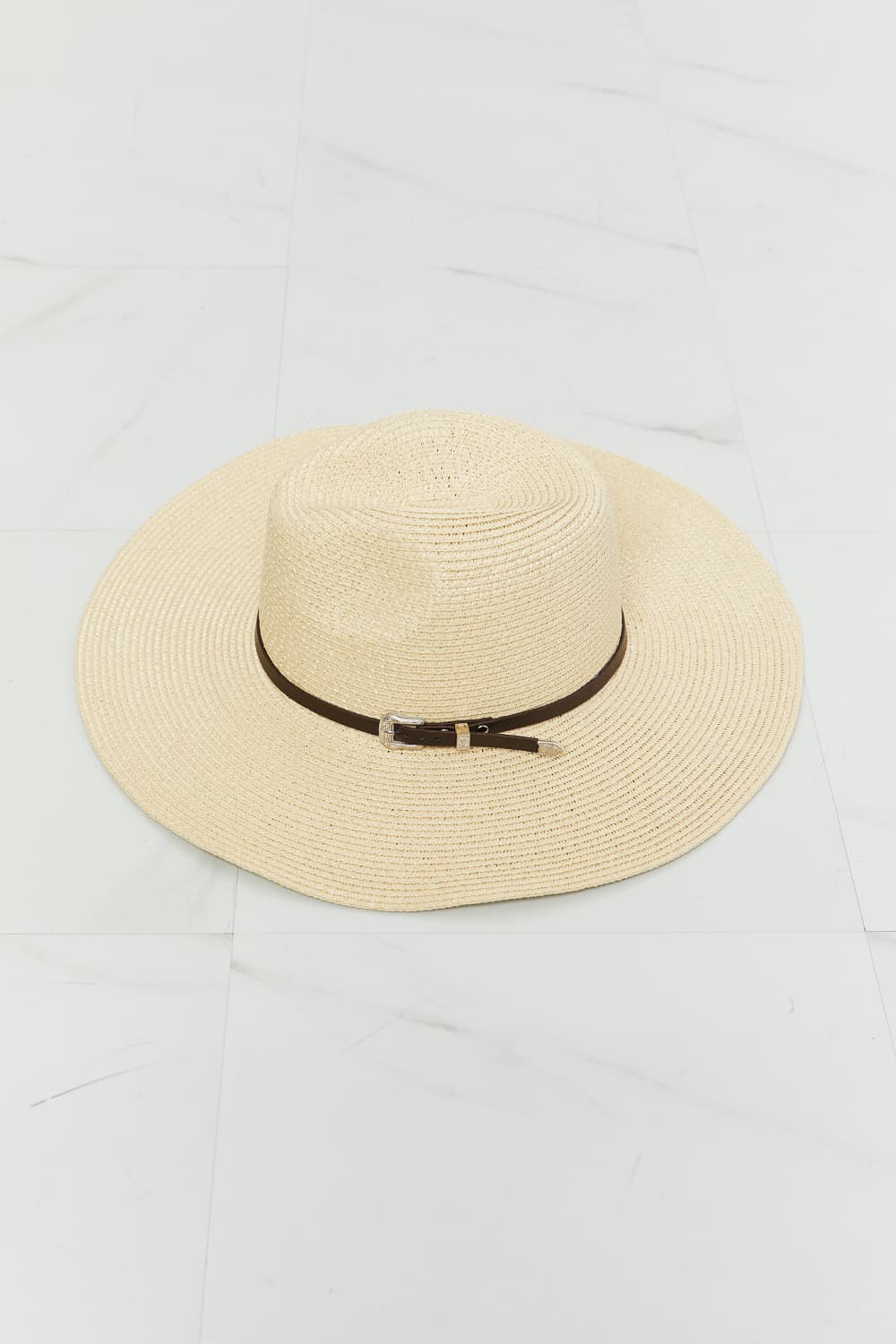 Chic boho straw fedora hat