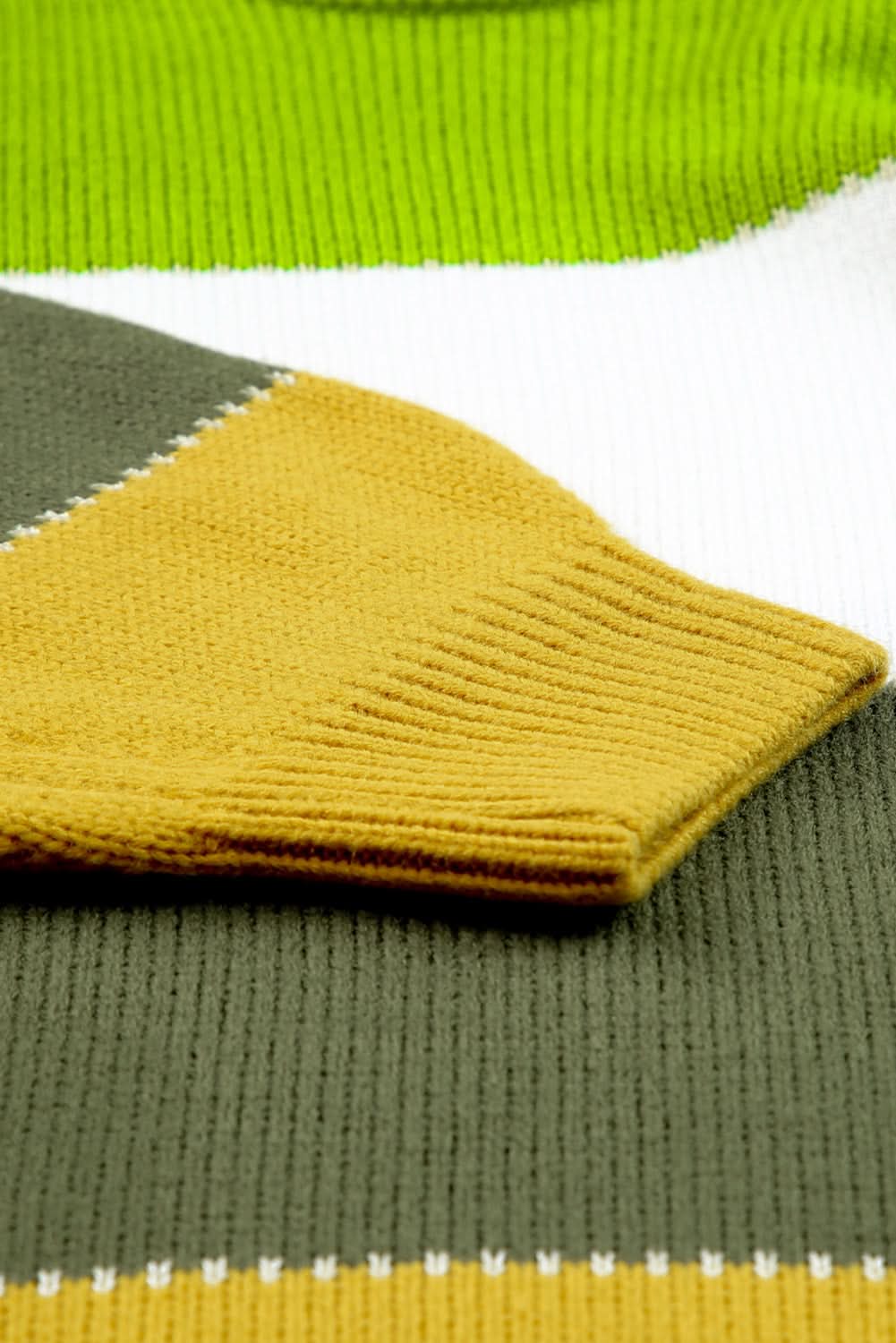 Chic green plus size sweater