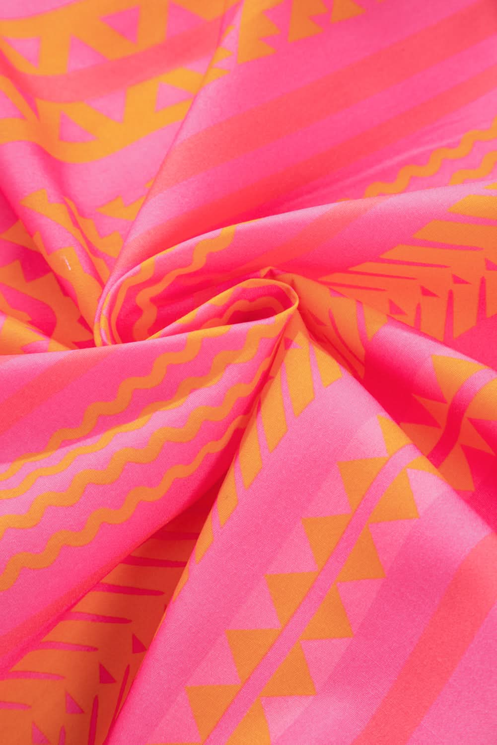 Chic orange plus size babydoll blouse