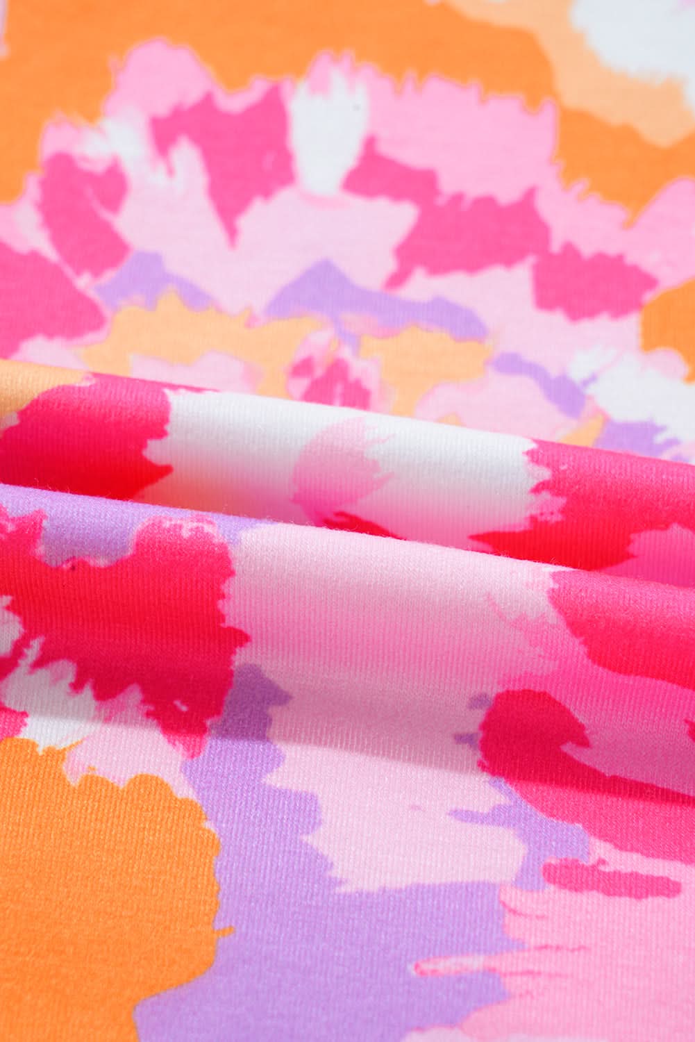 Chic pink floral plus size blouse