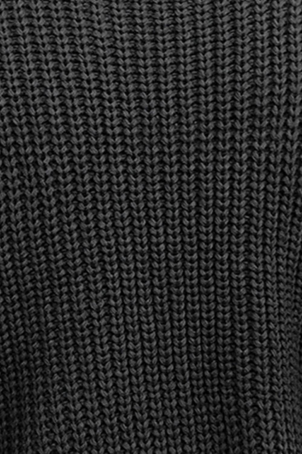 Cozy cable-knit mock neck sweater