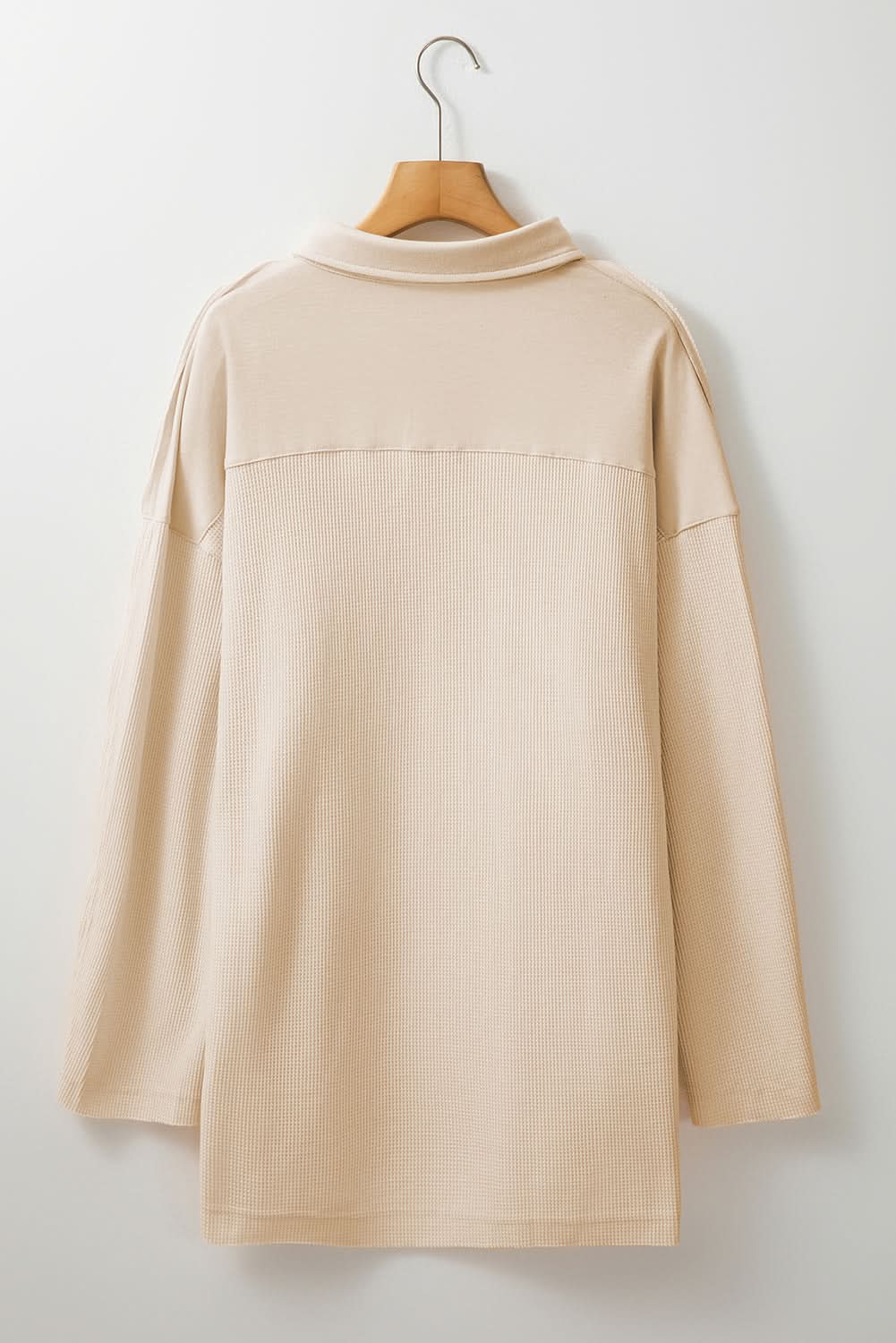 Cozy plus size thermal tunic with pockets