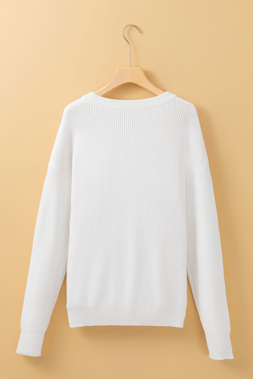 Cozy white pumpkin sweater