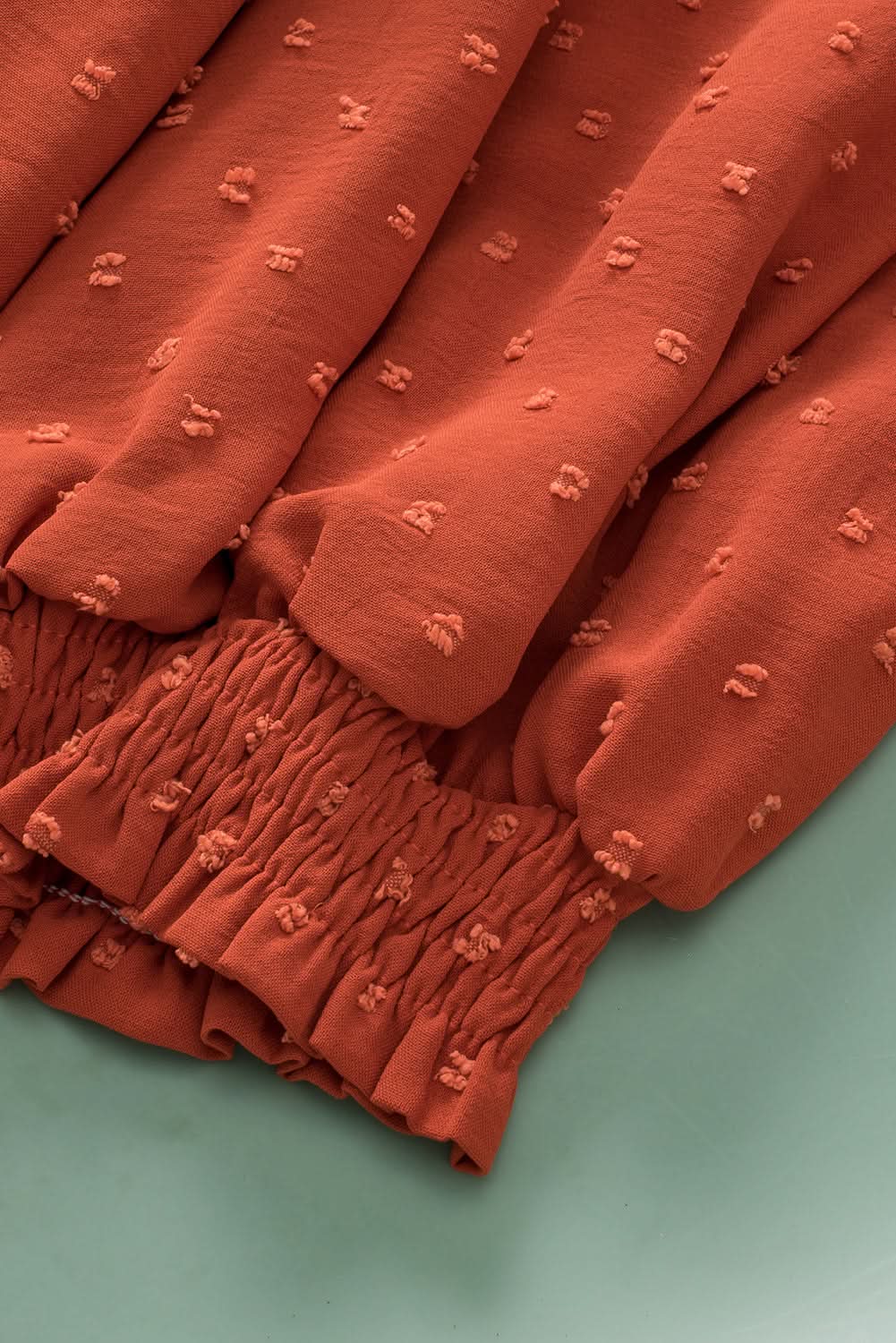 Gold Flame Plus Size Wrap Blouse