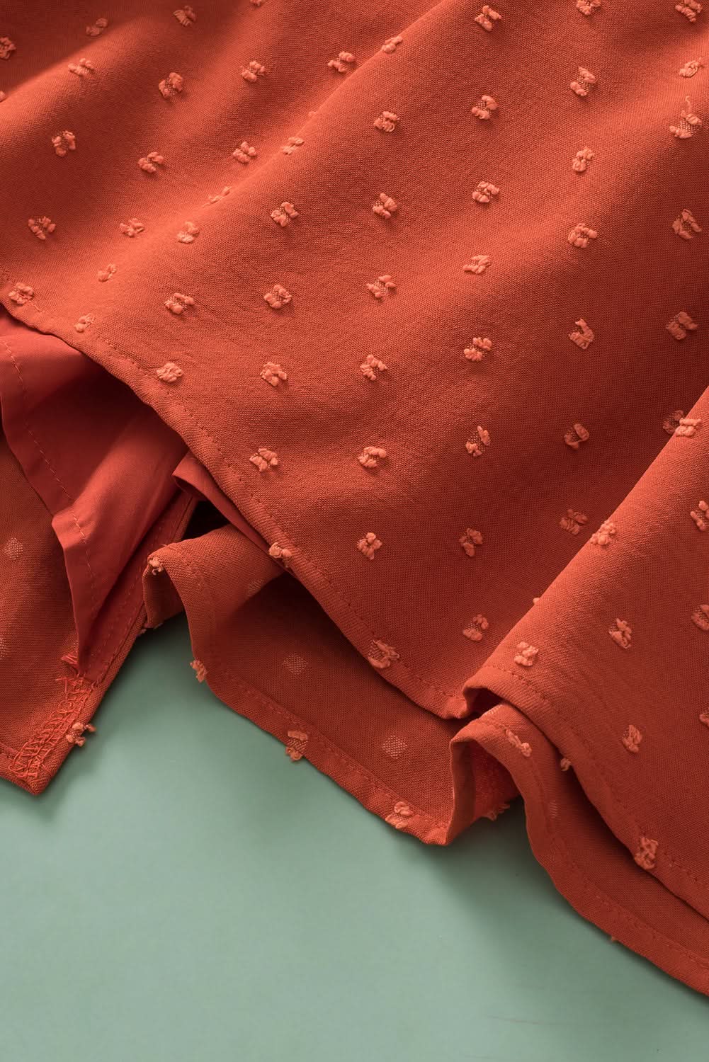 Gold Flame Plus Size Wrap Blouse