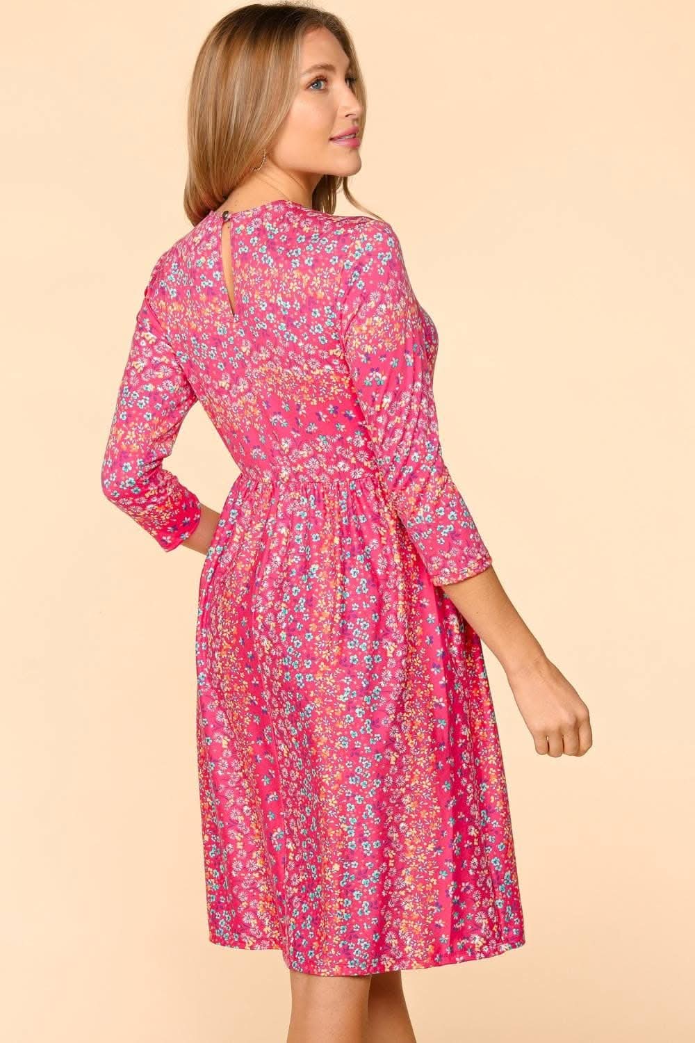 Haptics Floral Dress with Pockets for Effortless Style