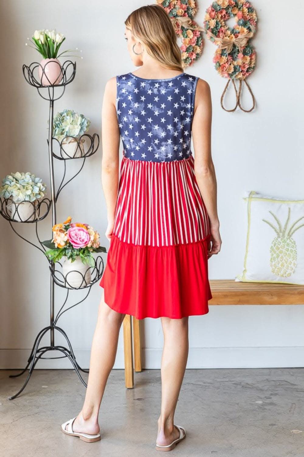 Heimish Patriotic Tank Dress for Stylish Celebrations