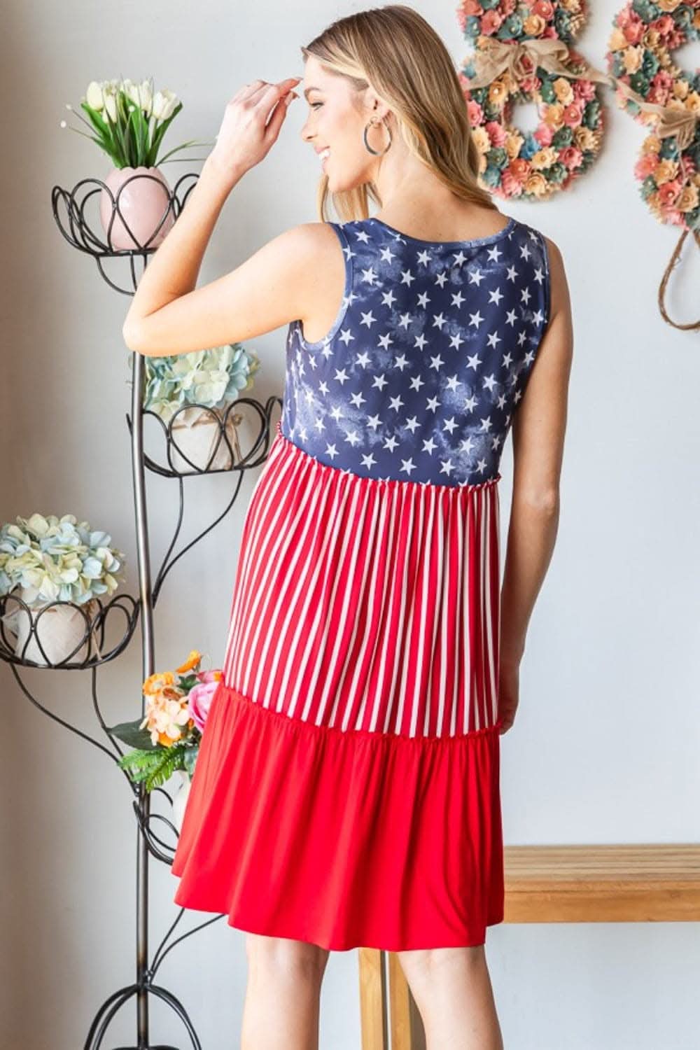 Heimish Patriotic Tank Dress for Stylish Celebrations