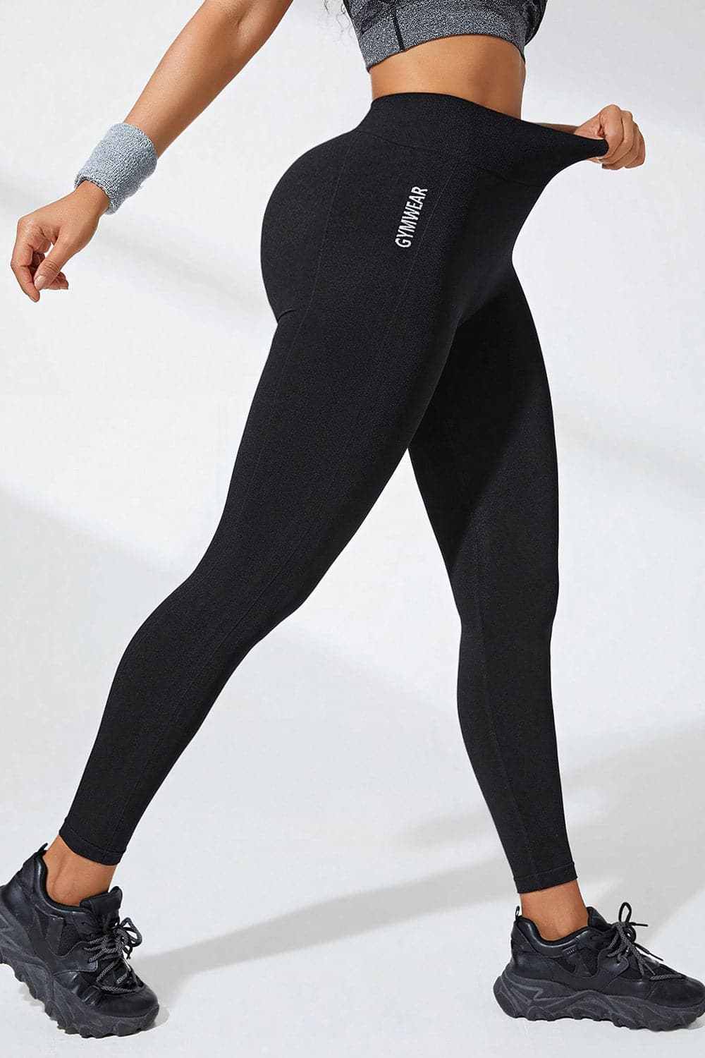 High-waisted active leggings - stretchable comfort