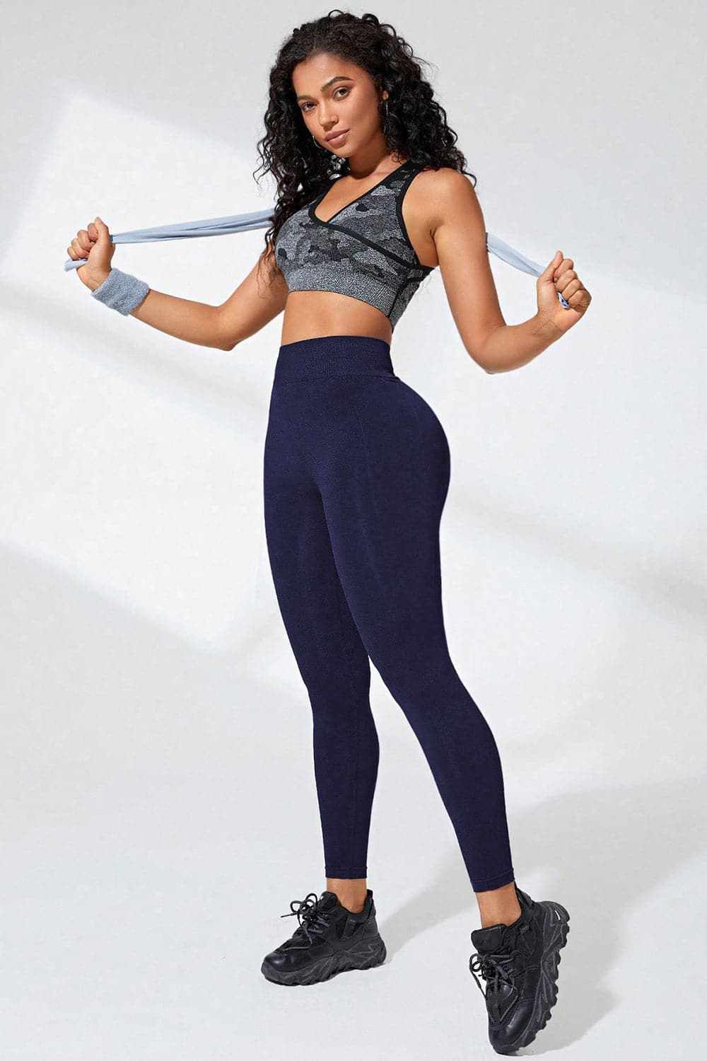 High-waisted active leggings - stretchable comfort