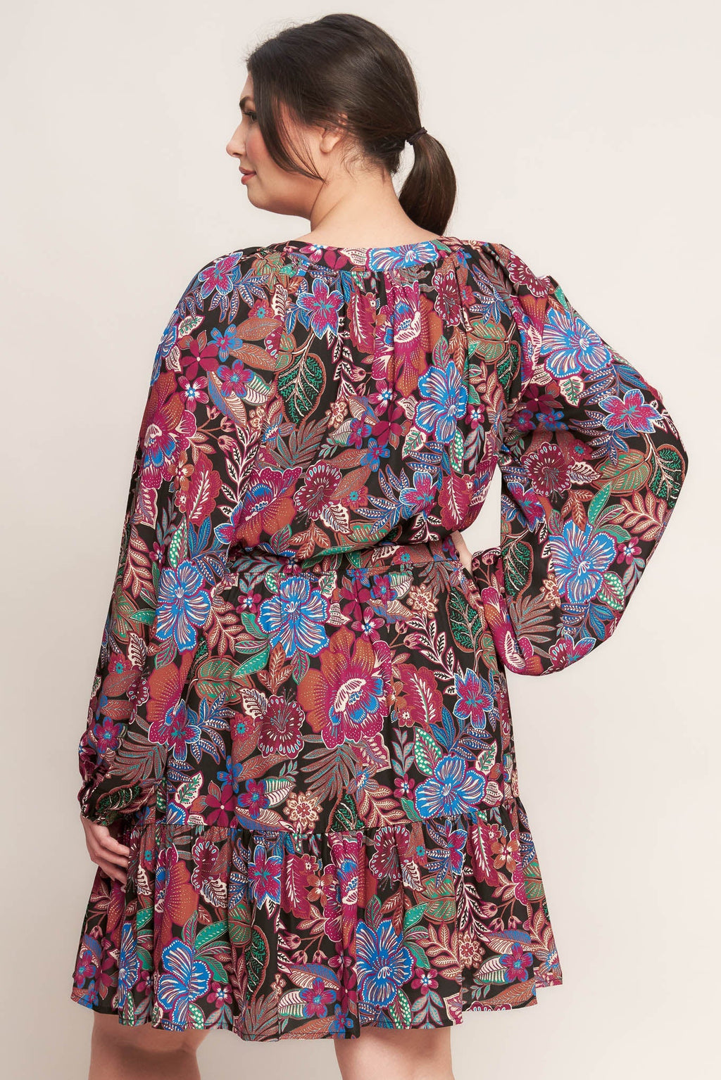 FLORAL BLISS WOVEN MINI DRESS