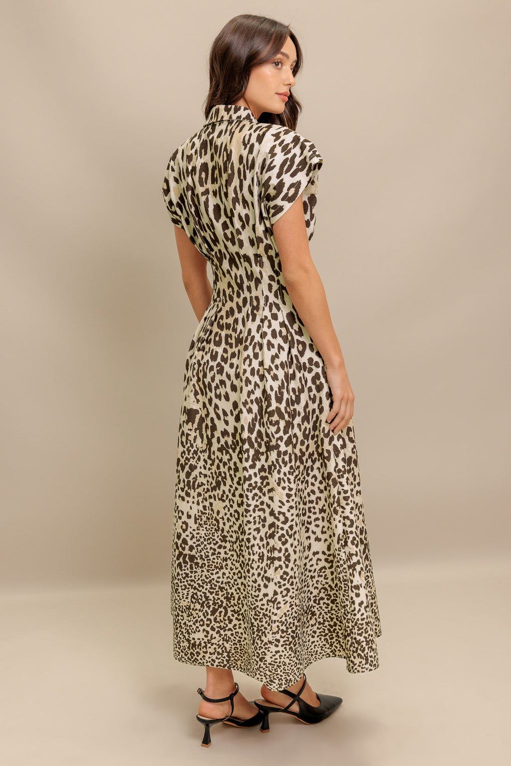 ROAR MODE WOVEN MIDI DRESS
