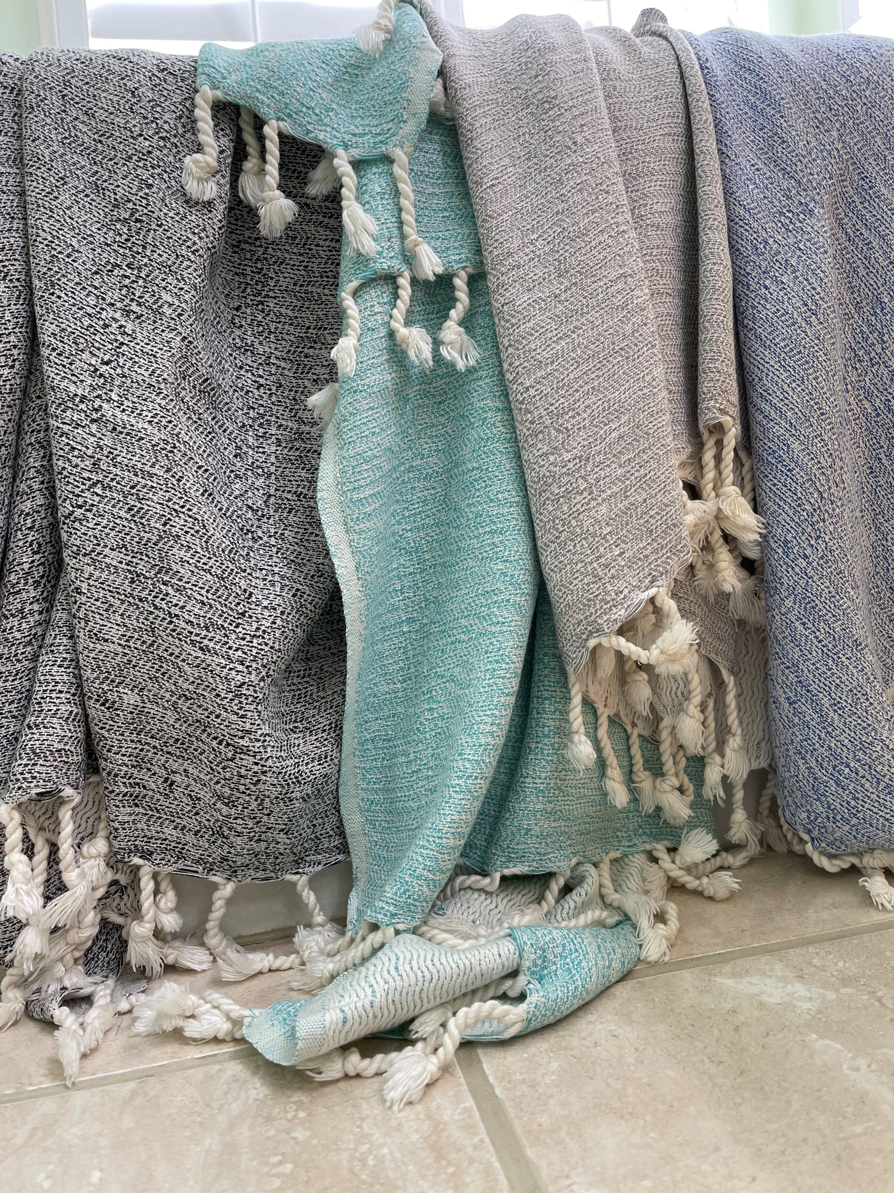 Basiclayersca Basiclayersca Santa Monica Soft Turkish Towel 40 Inch by 70 Inch Eco Friendly Quick Dry Bath and Beach Towel - Premium Quality Home & Kitchen | Fast Shipping & Returns - Premium Quality Home & Kitchen > Premium Collection > Premium Collec...