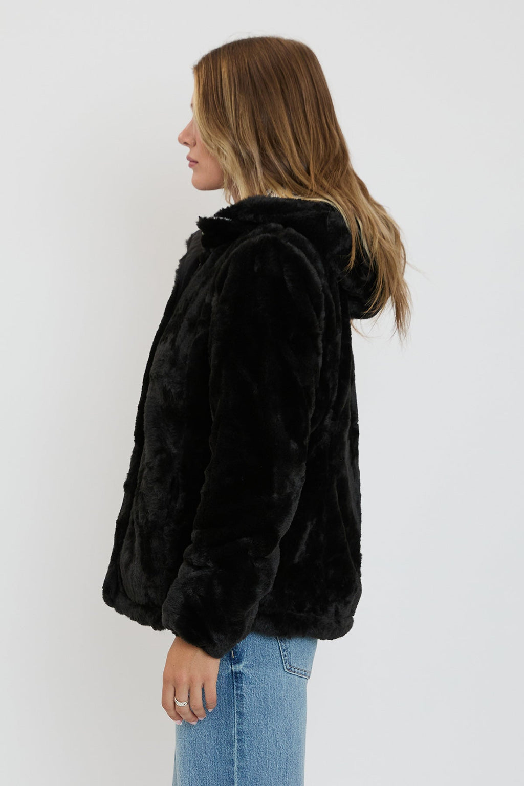 Women's Winter Faux Fur Reversible Jacket
