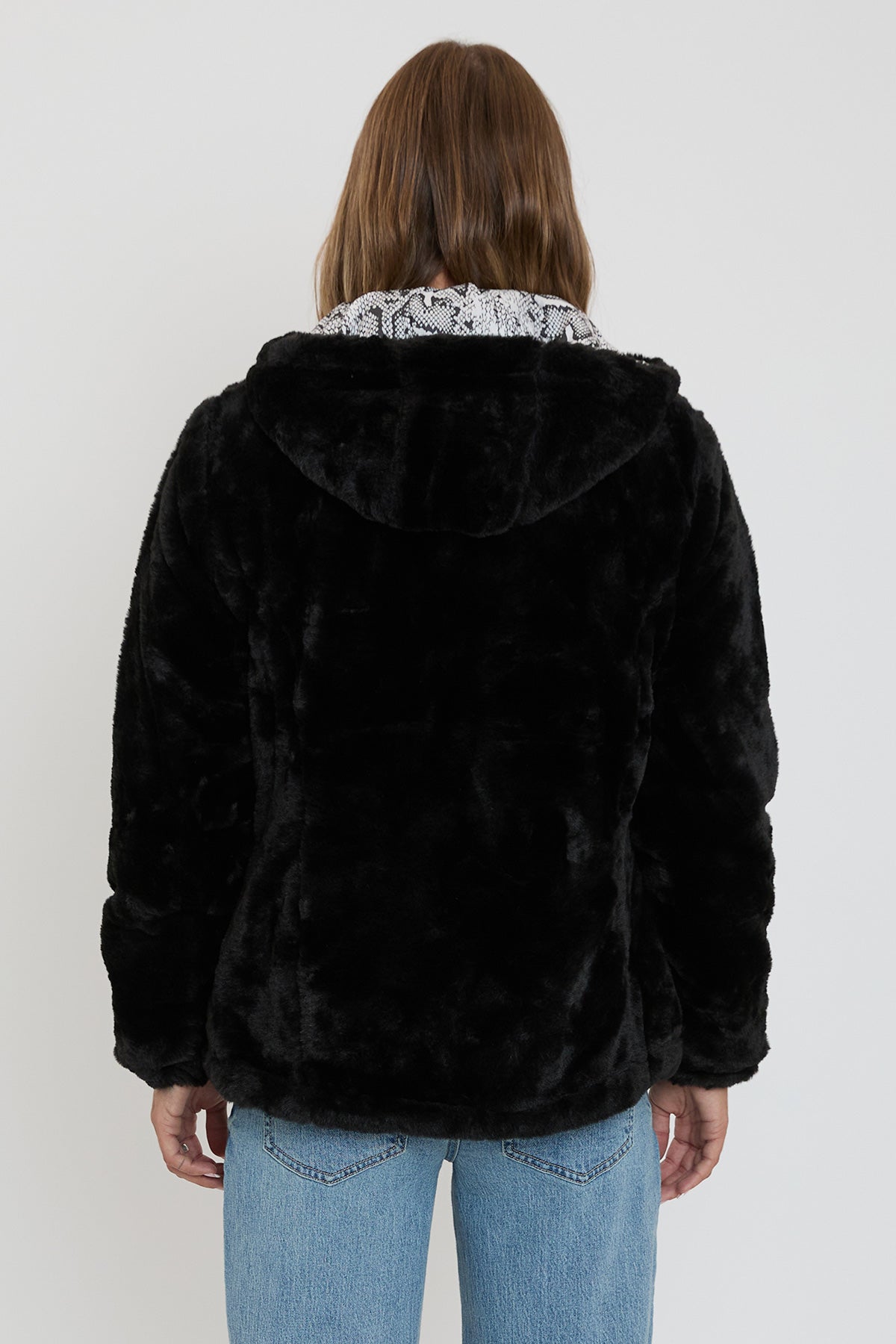 Women's Winter Faux Fur Reversible Jacket