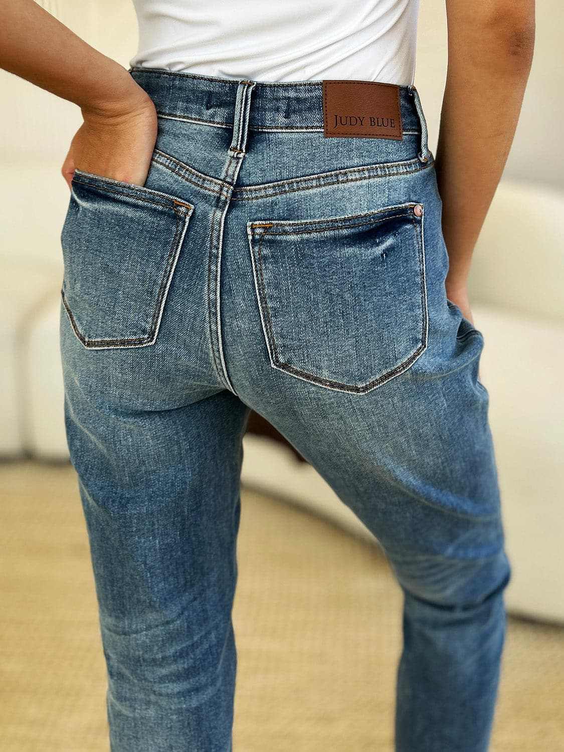 Premium Judy Blue magic release hem jeans