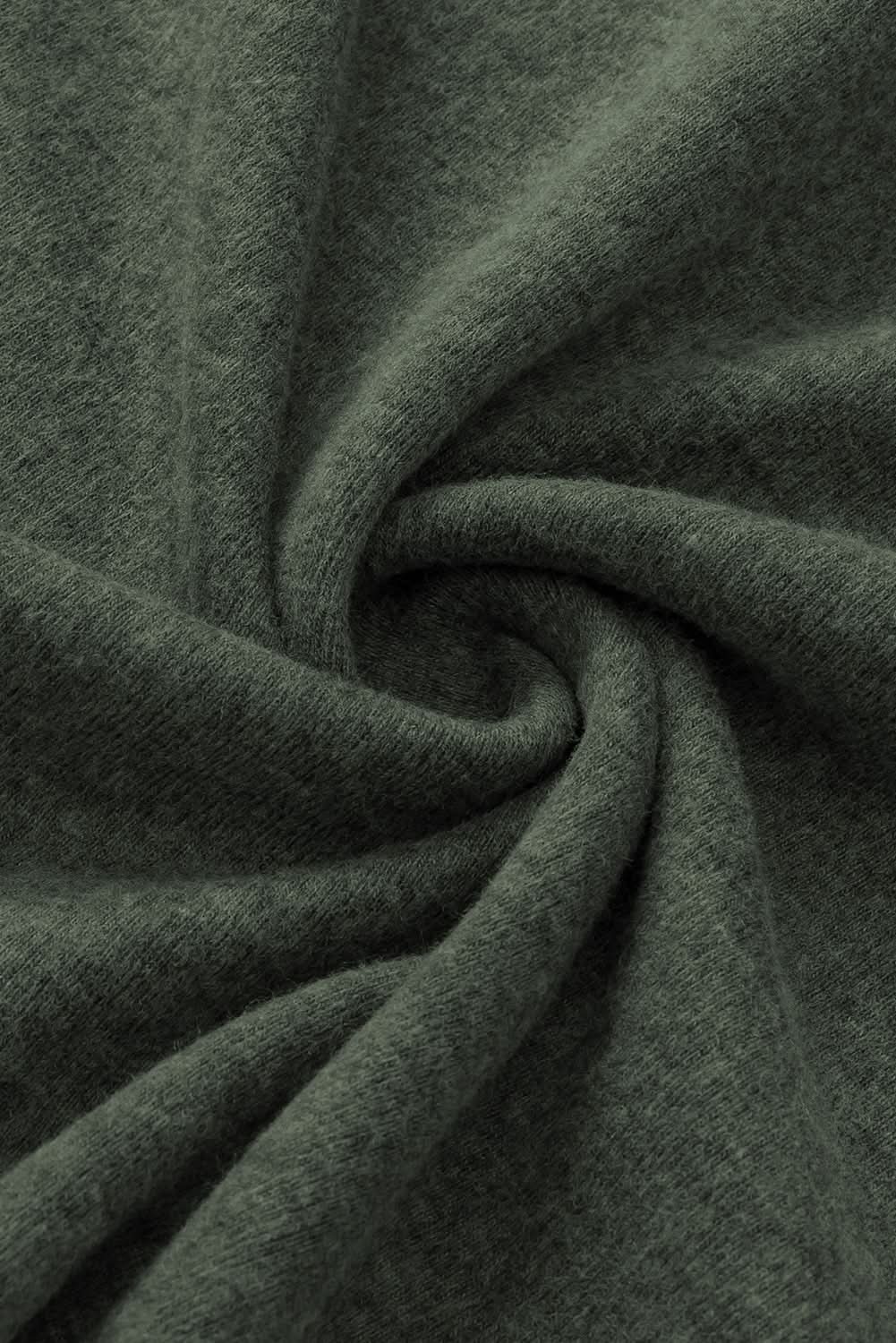 Mist green plus size Henley top