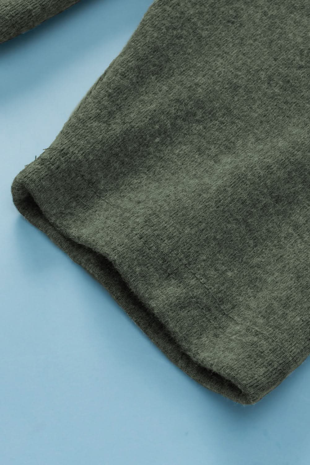 Mist green plus size Henley top