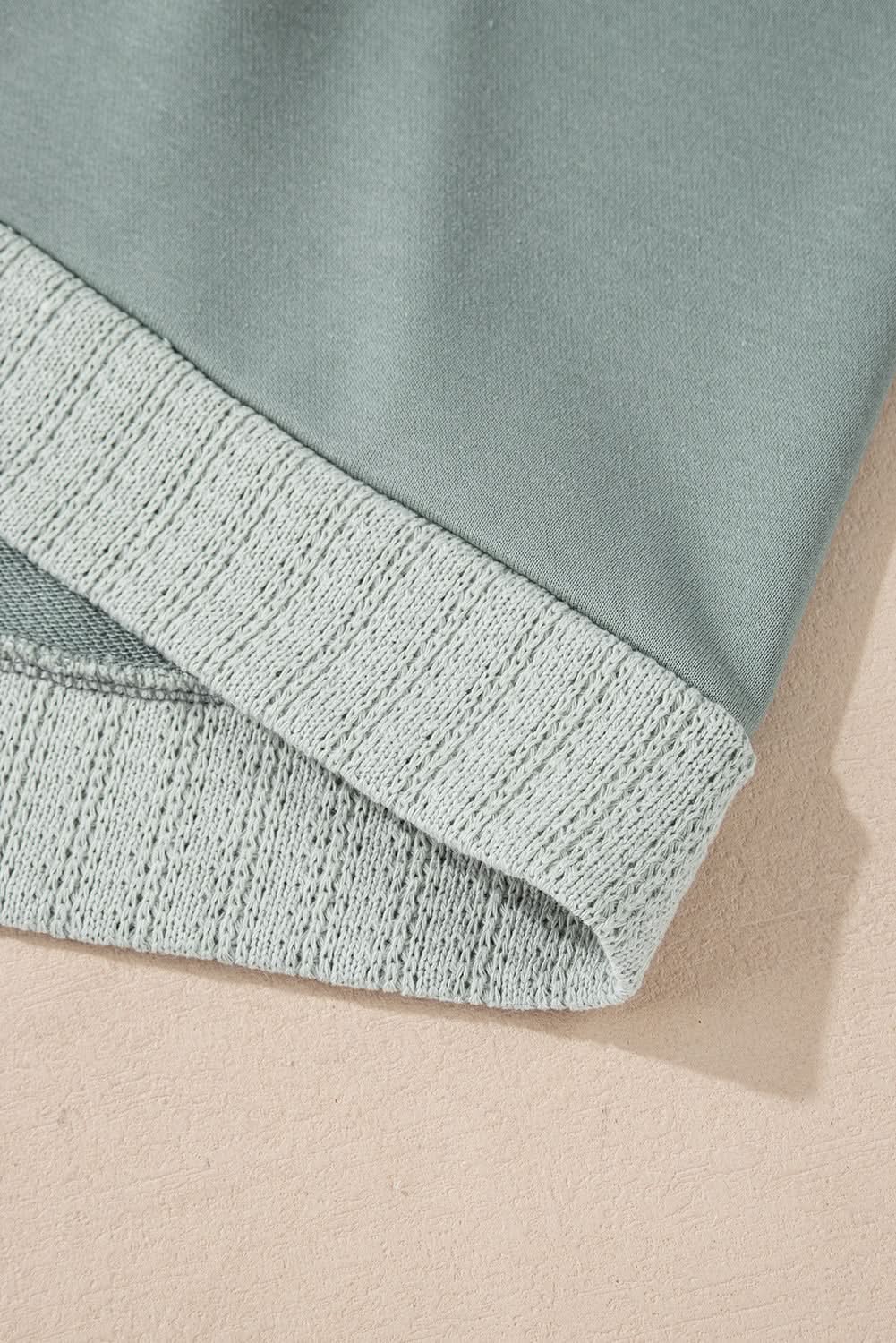 Mist green starry patchwork tee