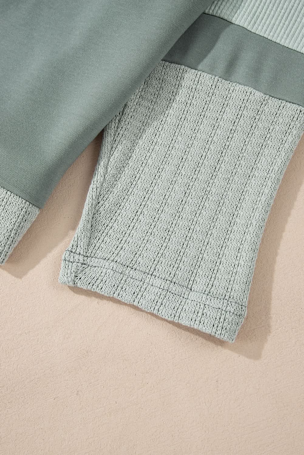 Mist green starry patchwork tee