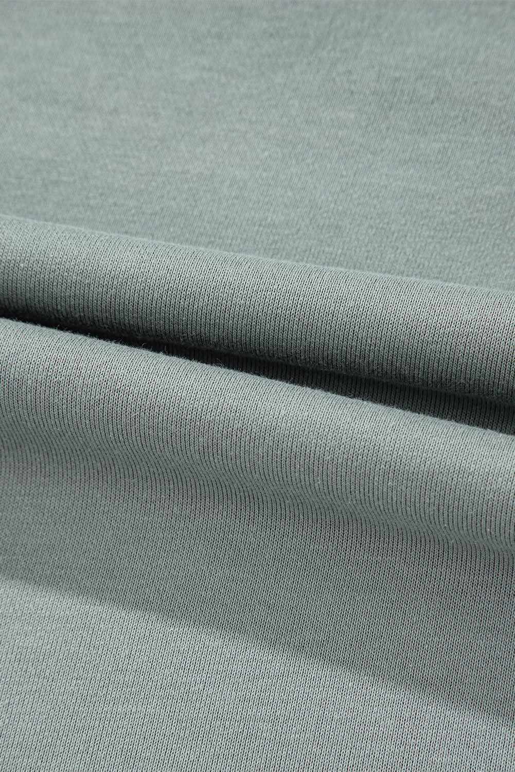 Mist green starry patchwork tee