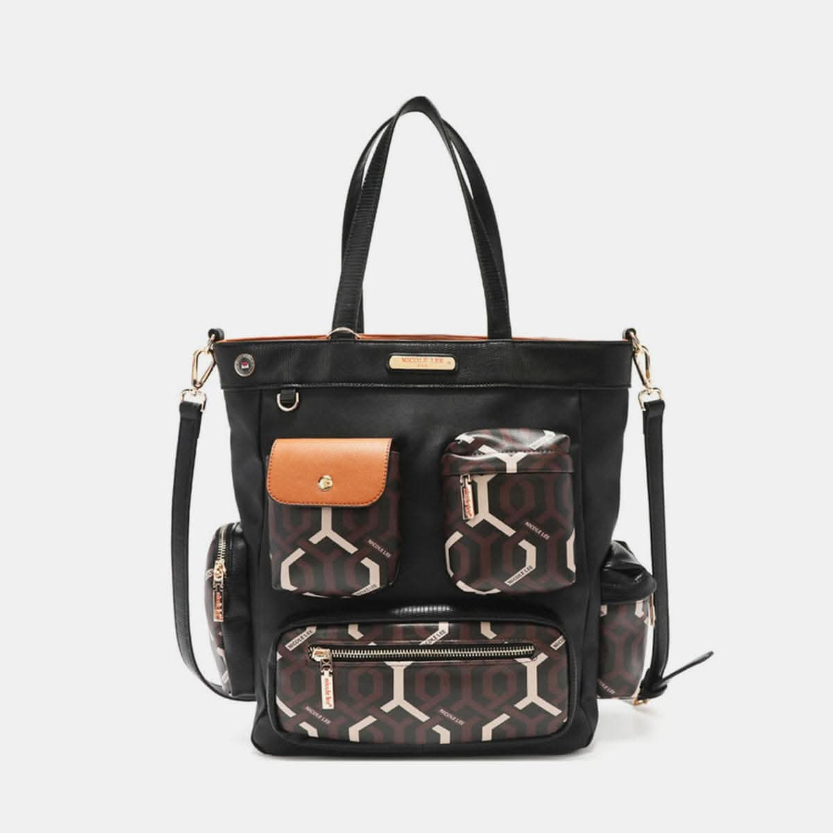 Nicole Lee geometric tote bag