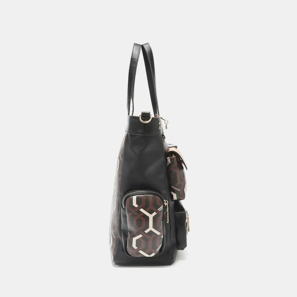 Nicole Lee geometric tote bag