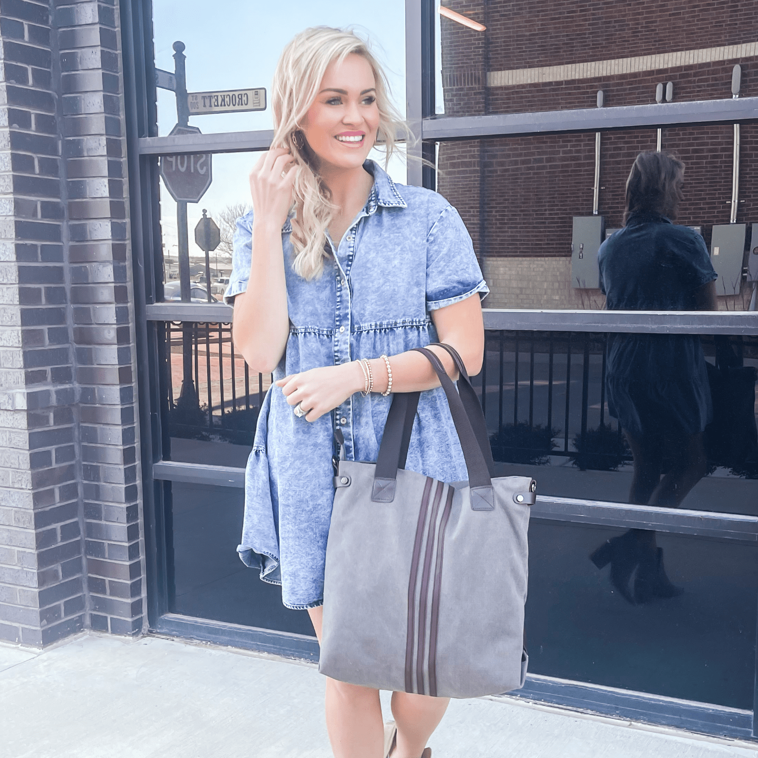 Premium Kelly Canvas Tote Bag with Adjustable Strap and Double Top Handles