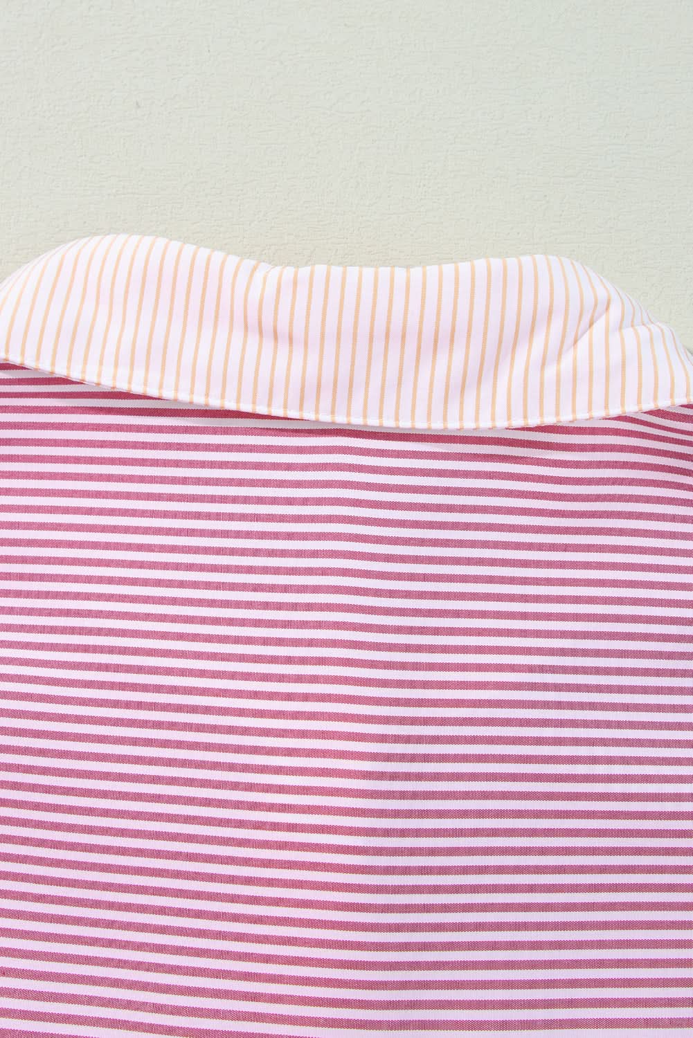 Plus size pink striped shirt