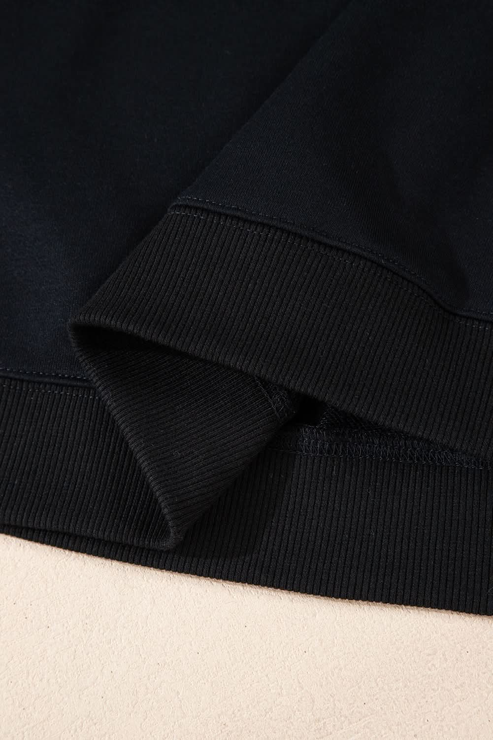 Plus size rainbow raglan sweatshirt