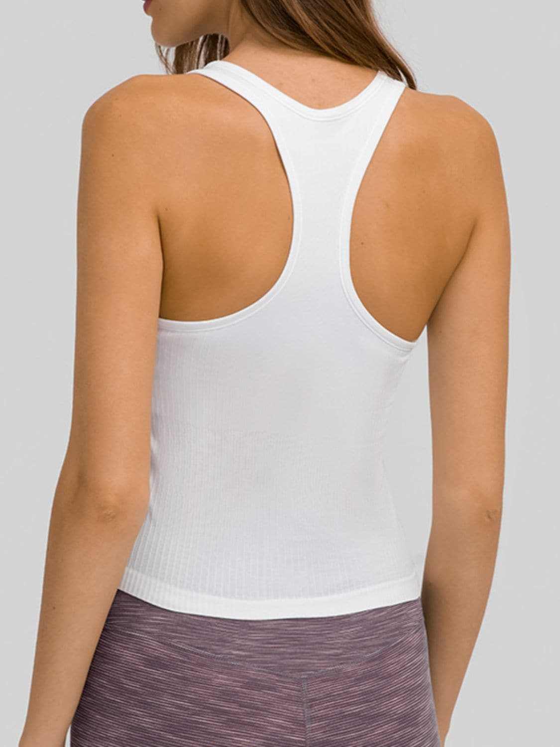 Removable pad racerback tank