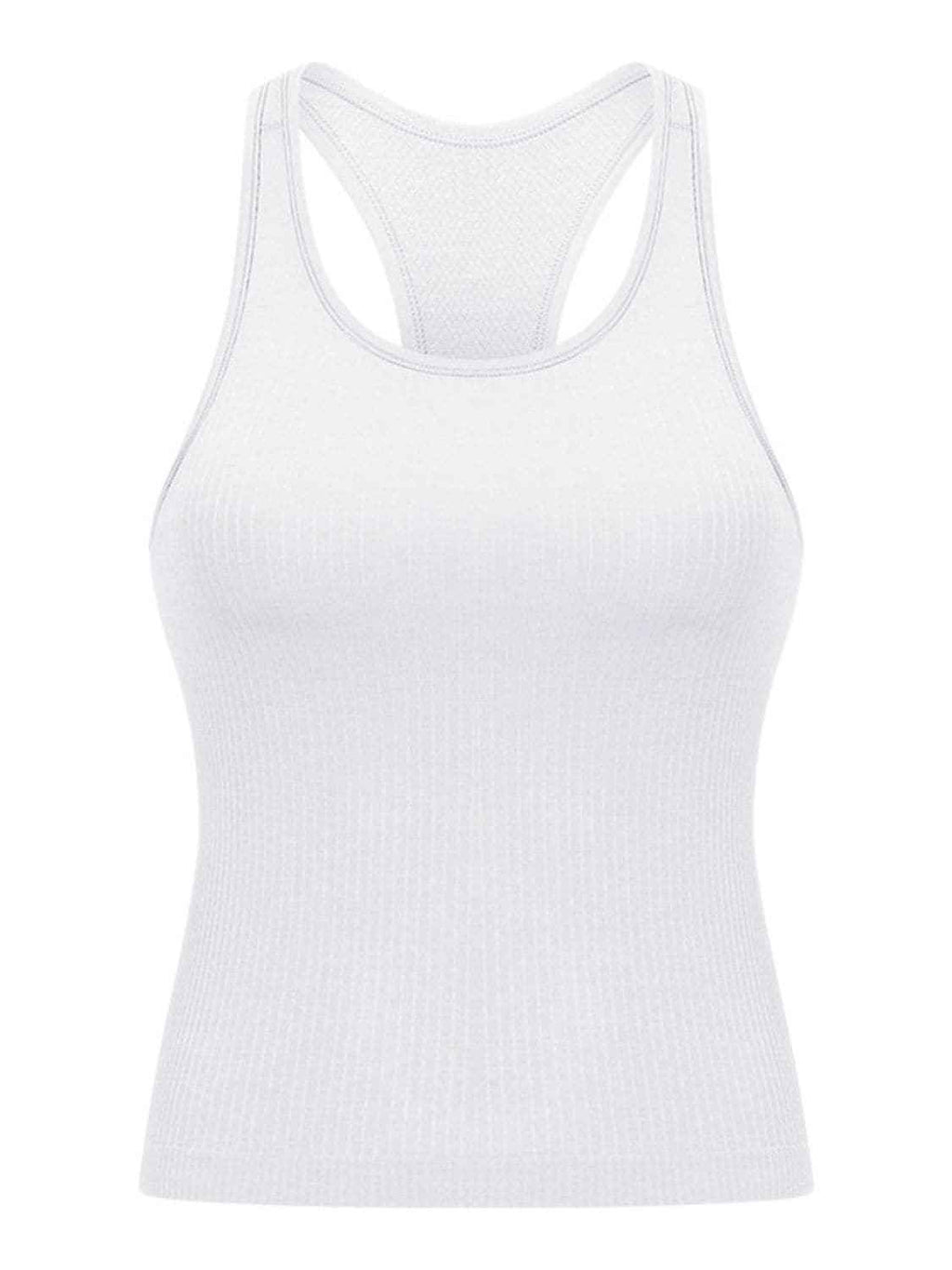 Removable pad racerback tank