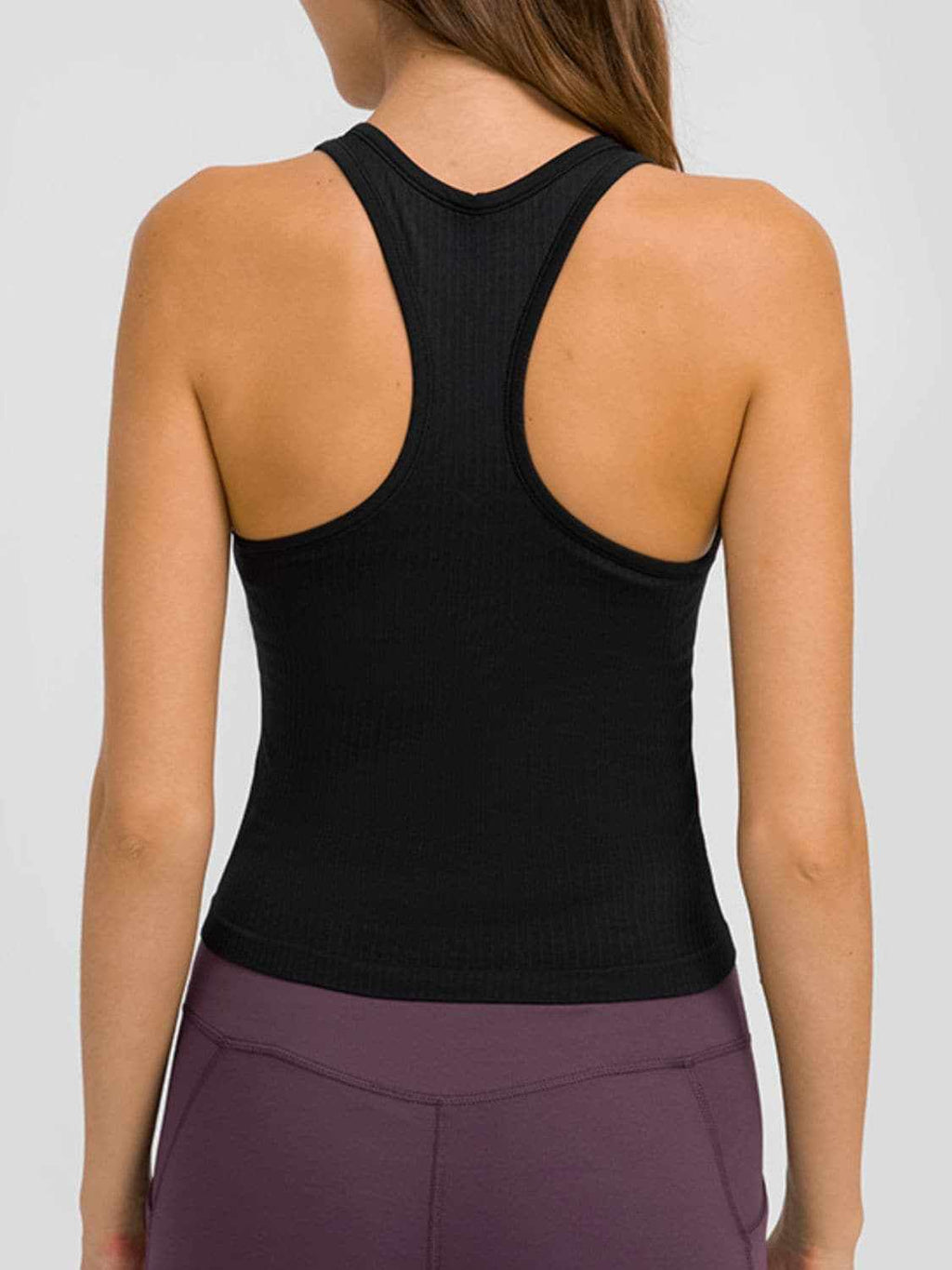 Removable pad racerback tank